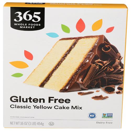 Whole Foods Market, Gluten Free Yellow Cake Mix, 16 Oz