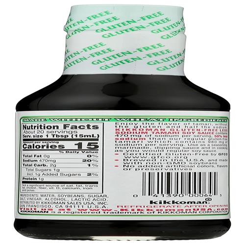 Kikkoman Sauce Tamari Gluten Free, 10 Oz
