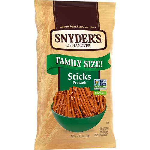 Snyders Of Hanover Pretzel Sticks, Family Size 16 Oz