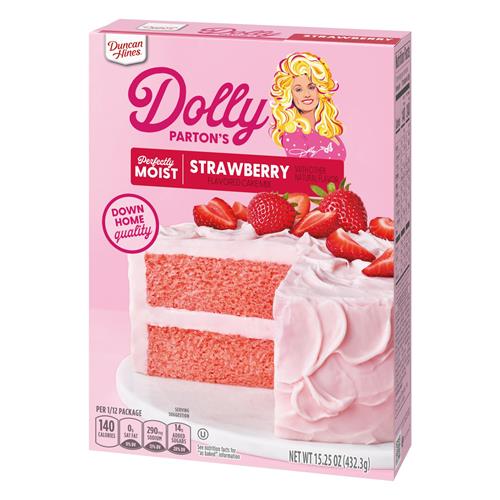 Duncan Hines Dolly Partons Strawberry Flavored Cake Mix, 15.25 Oz.