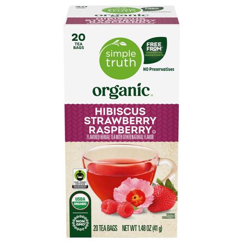 Simple Truth Organic Hibiscus Strawberry Raspberry Tea 20 ct