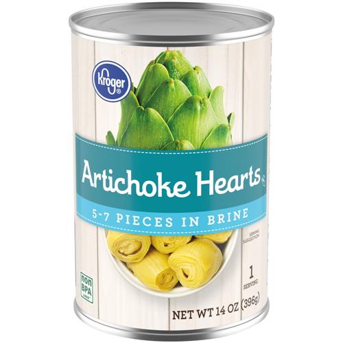 Kroger Artichoke Hearts in Brine 14 oz
