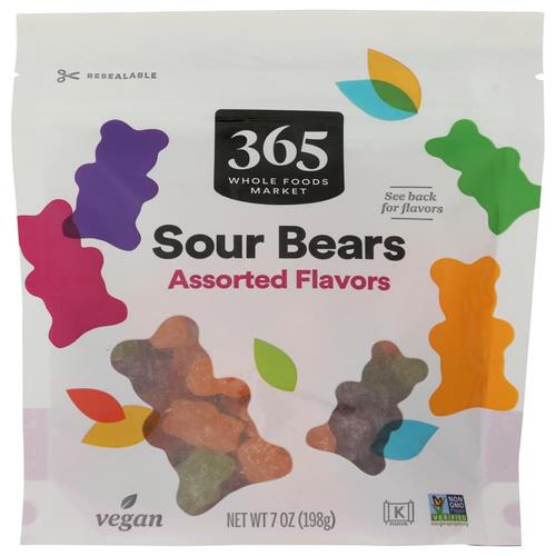 Whole Foods Market, Sour Gummy Bears, 7 Ounce