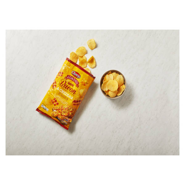 Clancy's Loaded  Bacon & Cheddar Wavy Potato Chips, 9.5 oz