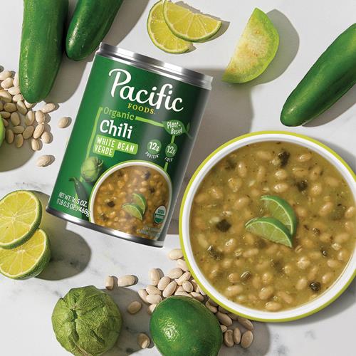 Pacific Foods Organic White Bean Verde Chili, 16.5 Ounce Can