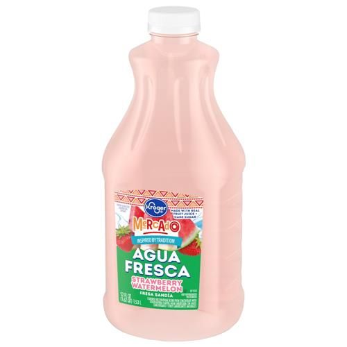 Kroger Strawberry Watermelon Mercado Agua Fresca 52 fl oz