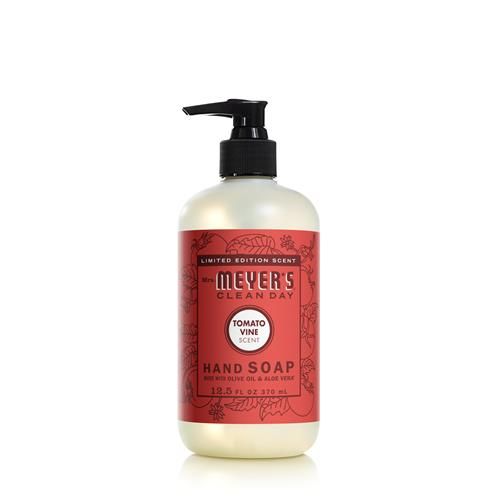 Mrs. Meyers Clean Day Liquid Hand Soap, Tomato Vine Scent, 12.5 Ounce Bottle