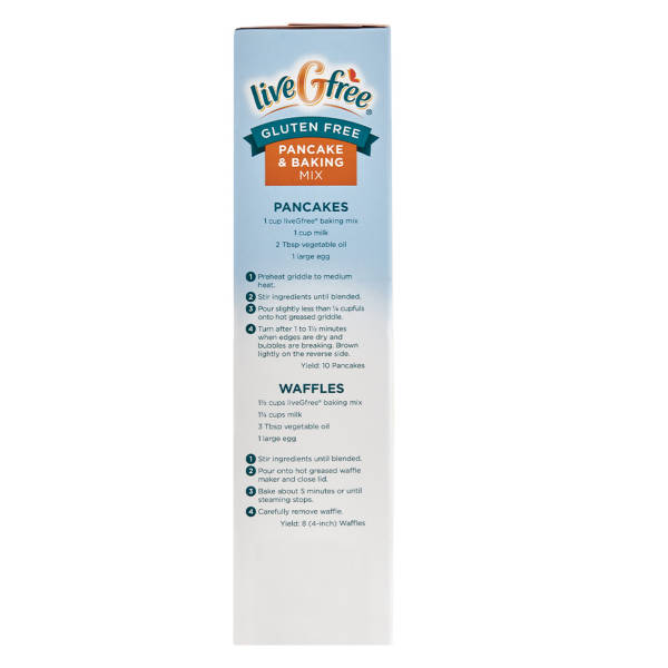 liveGfree Gluten  Free Pancake and Baking Mix, 16 oz