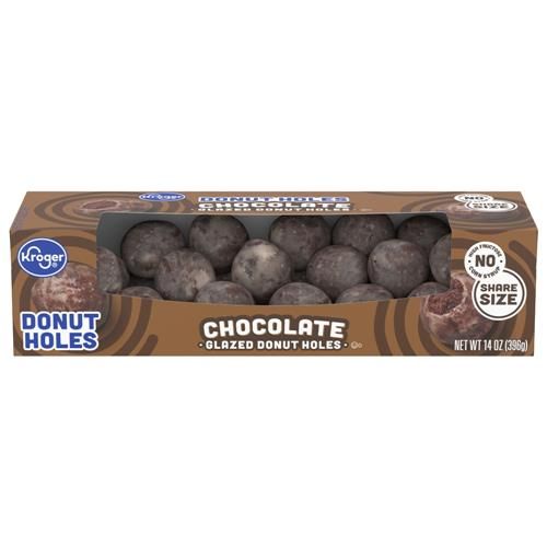 Kroger Glazed Chocolate Donut Holes 14 oz