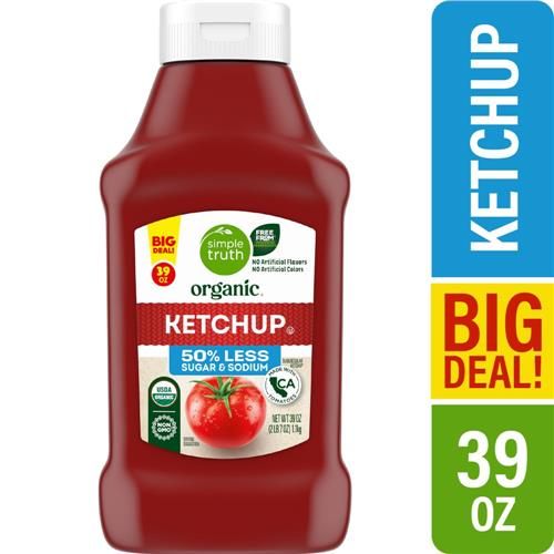 Simple Truth Organic Reduced Sugar & Sodium Tomato Ketchup 39 oz