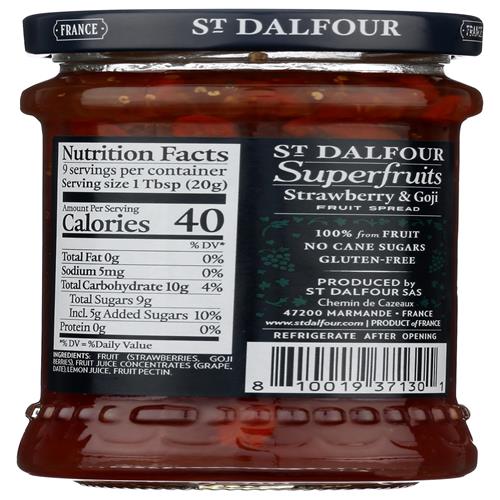St Dalfour Strawberry & Goji Superfruits Spread, 6 Oz