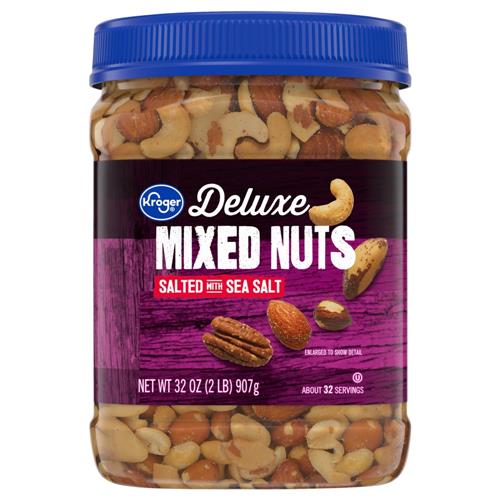 Kroger Deluxe Salted Mixed Nuts 32 oz