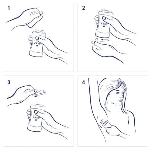 Dove Invisible Solid Antiperspirant Deodorant Stick For Women, Fresh, For All Day Underarm Sweat & Odor Protection 2.6 Oz