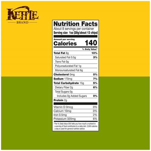 Kettle Brand Potato Chips Pepperoncini, 7.5 Oz