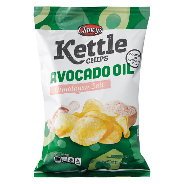 Clancy's Himalayan Sea Salt Avocado Oil Kettle Potato Chips, 5 oz