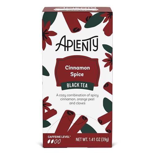 Aplenty Cinnamon Spice Black Tea Bags, 1.41 Oz, 20 Count