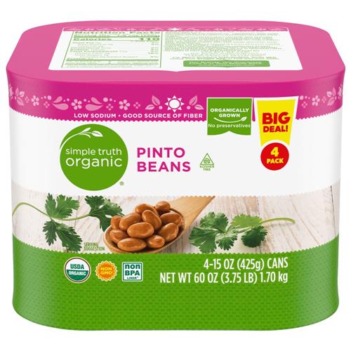 Simple Truth Organic Pinto Beans 4 ct / 15 oz