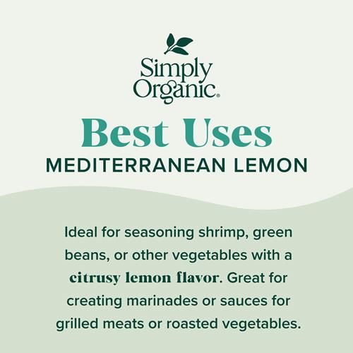 Simply Organic, Seasoning Sheet Pan Mediterranean Lemon Organic, 0.88 Ounce