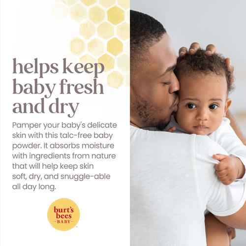 Burts Bees Baby Dusting Powder, Talc Free And Hypoallergenic For Safe And Gentle Comfort, 100% Natural Origin, Pediatrician Tested, 7.5 Oz