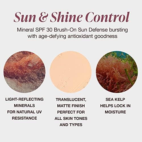 Mineral Fusion Brush-On Powder Sunscreen For Face, Spf 30, Invisible Mineral Sunscreen, Uva Uvb Protection, Non Toxic And Hypoallergenic, 0.14 Oz