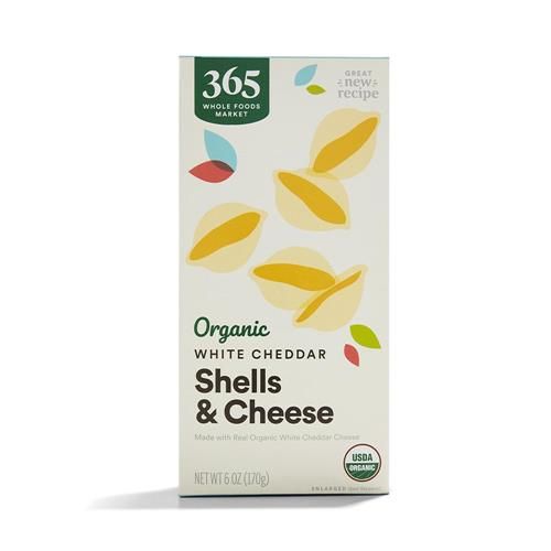 Whole Foods Market, Macaroni And Cheese White Cheddar Shells Organic, 6 Ounce