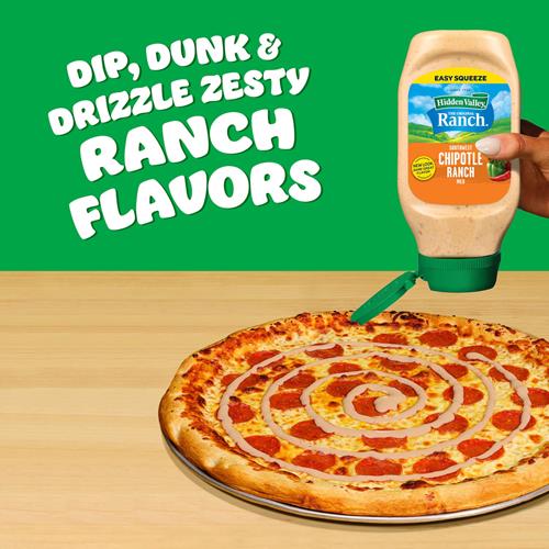 Hidden Valley Southwest Chipotle Ranch Condiment And Dressing, Easy Squeeze Bottle, 16 Fl Oz (Package May Vary)