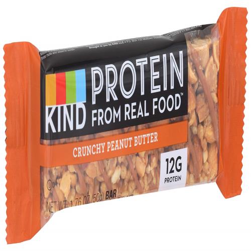 Kind Protein Bar, Crunchy Peanut Butter, Gluten Free, 12G Protein, 1.76 Ounce Bar Sample
