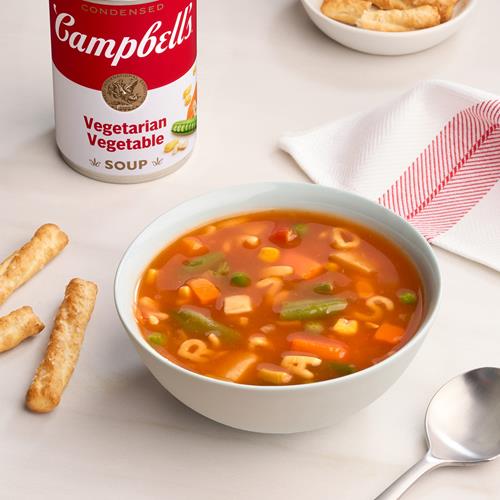 Campbells Condensed Vegetarian Vegetable Soup, 10.5 Oz Can