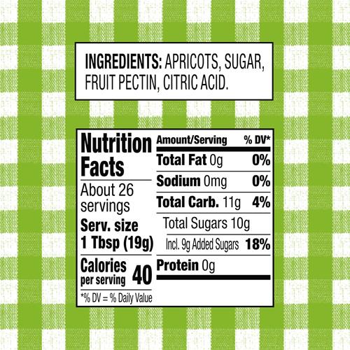 Smuckers Natural Apricot, 17.25 Ounce