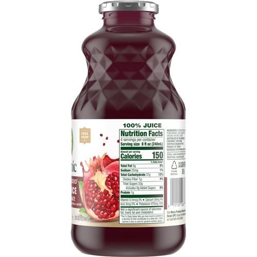 Simple Truth Organic No Sugar Added Pomegranate 100% Juice 32 fl oz