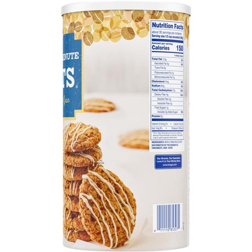 Kroger 100% Whole Grain 1 Minute Quick Oats 42 oz