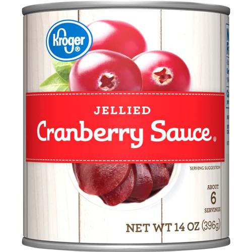 Kroger Canned Jellied Cranberry Sauce 14 oz