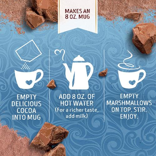 Swiss Miss Marshmallow Lovers Hot Cocoa Mix, 6 Count Hot Cocoa Mix Packets