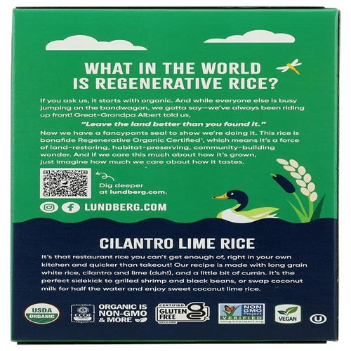 Lundberg Family Farms, Rice Pilaf White Cilantro Lime Organic, 5.5 Ounce
