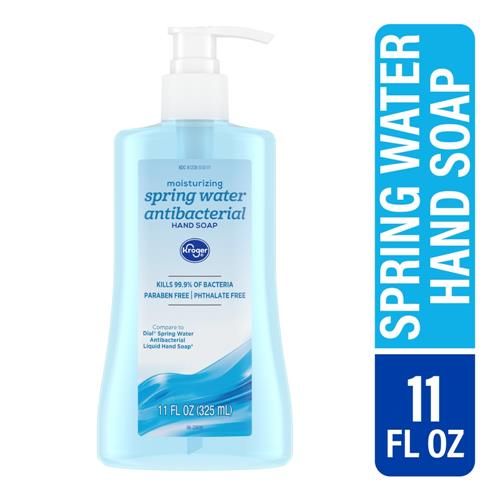 Kroger Spring Water Scent Antibacterial Liquid Hand Soap 11 oz