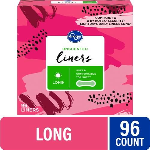 Kroger Liners Long Unscented 96 count
