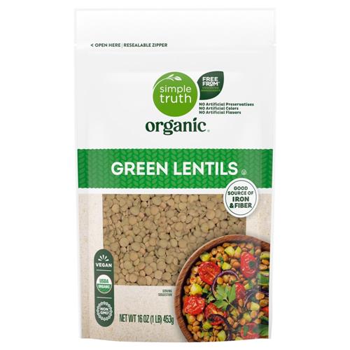 Simple Truth Organic Dry Green Lentils 16 oz