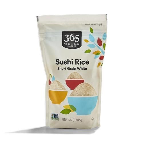 Whole Foods Market, Short Grain White Sushi Rice, 16 Ounce