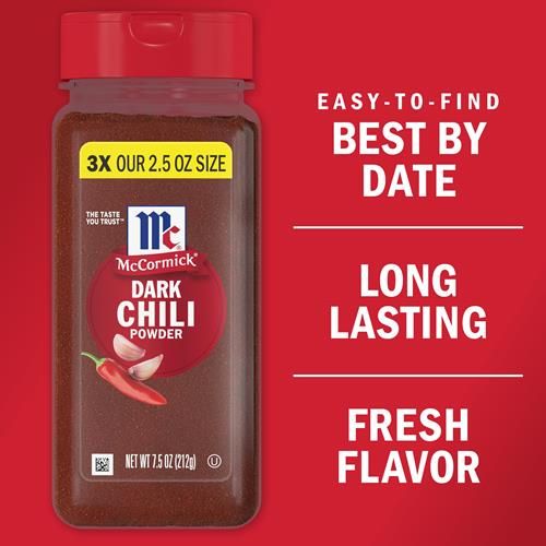 Mccormick Dark Chili Powder, 7.5 Oz