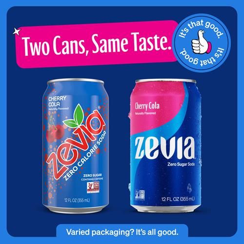 Zevia Zero Calorie Soda, Cherry Cola, 12 Fl Oz Cans (Pack Of 6)