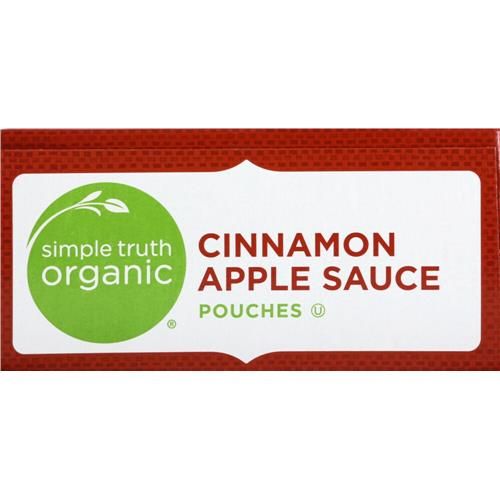 Simple Truth Organic Cinnamon Applesauce Pouches 4 ct / 3.2 oz