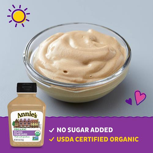 Annies Organic Dijon Mustard, Gluten Free, 9 Oz