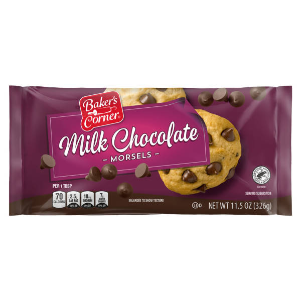 Baker's Corner Milk Chocolate Morsels, 11.5 oz