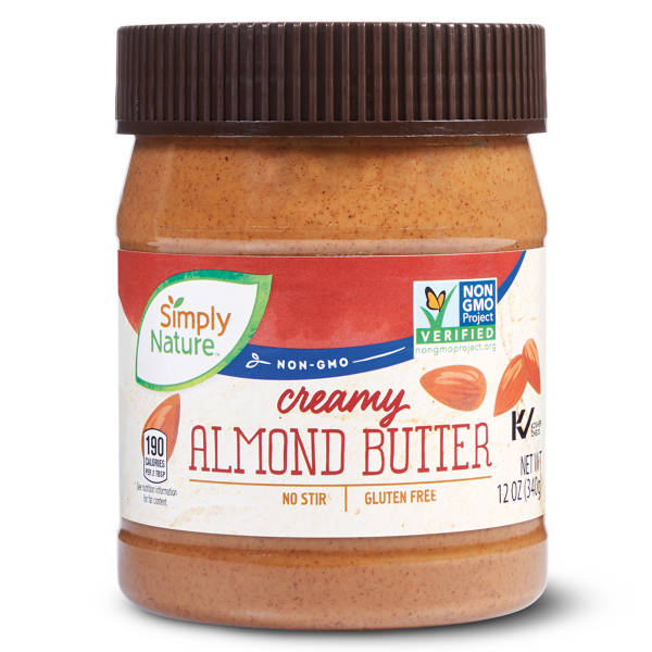 Simply Nature Creamy Almond  Butter, 12 oz