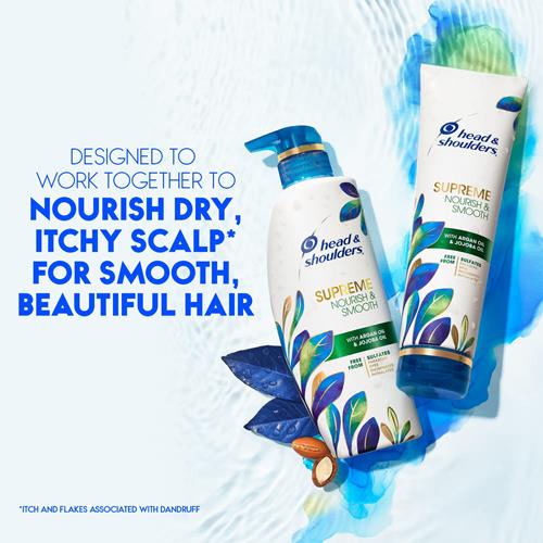 Head & Shoulders Supreme Sulfate Free Nourish & Smooth Shampoo 11.8Oz