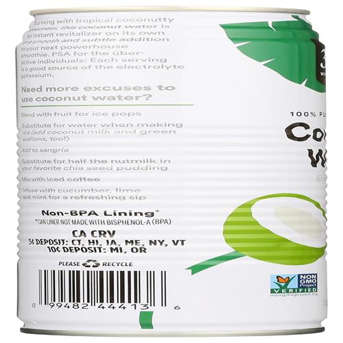 Whole Foods Market, Coconut Water, 100% Pulp-Free, 17.6 Fl Oz