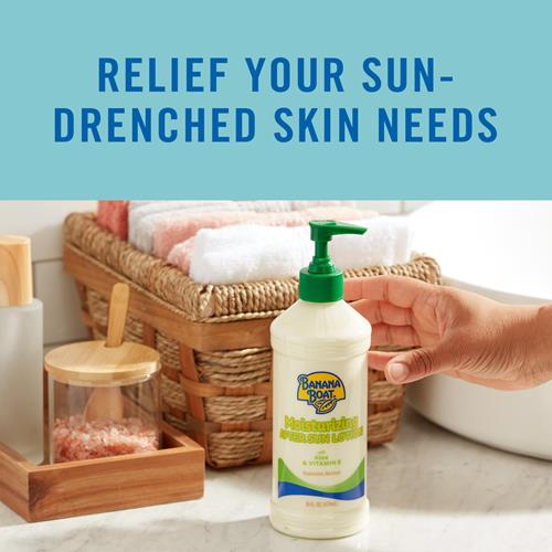 Banana Boat Moisturizing After Sun Lotion With Aloe And Vitamin E, 16Oz | After Sun Care, Banana Boat After Sun Lotion, Sunburn Relief, 16Oz