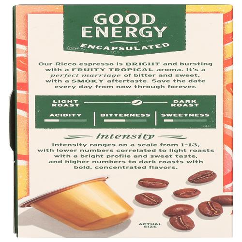 Whole Foods Market, Ricco Espresso Pods, Medium Bodied, 10 Count
