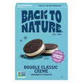 Back To Nature - Double Classic Creme Sandwich Cookies - Enjoy Our Plant Based Cookies Made With Wheat Flour - Vegan & Non-Gmo - Seriously Tasty Snacking - 8.25 Ounce