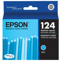 New, Pre-Owned - Epson T124 Standard Yield Cyan Ink Cartridge, T124220